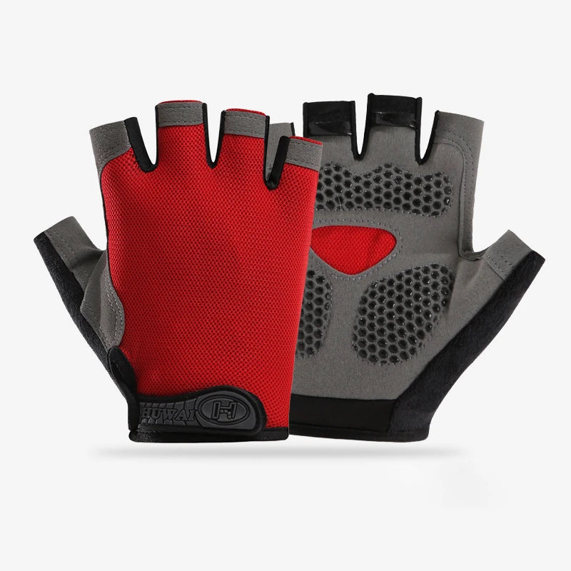 Fingerless Gym Gloves — Anti-Slip Breathable Training Gloves