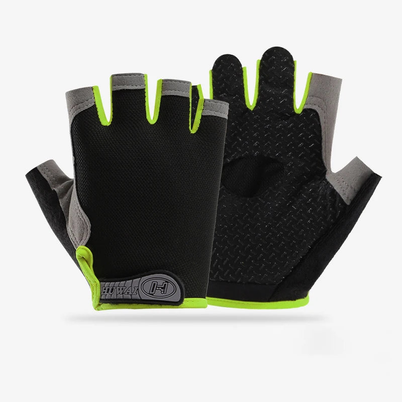 Fingerless Gym Gloves — Anti-Slip Breathable Training Gloves