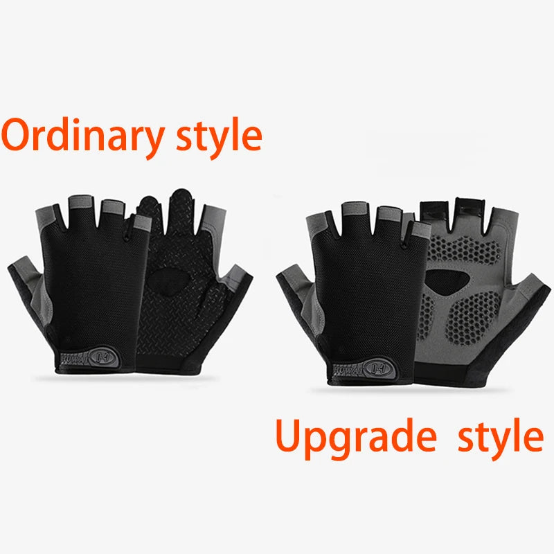 Gants de sport sans doigts — Gants d'entraînement antidérapants et respirants