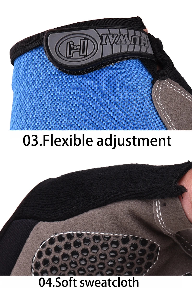 Gants de sport sans doigts — Gants d'entraînement antidérapants et respirants