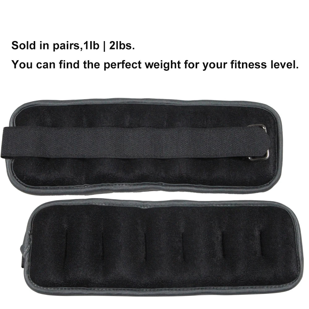 Ankle & Wrist Weights — Adjustable Strap for Running, Gym & Aerobics