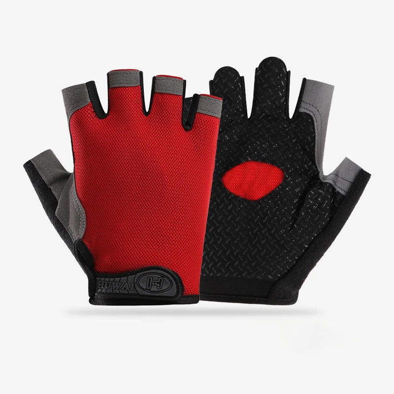 Fingerless Gym Gloves — Anti-Slip Breathable Training Gloves
