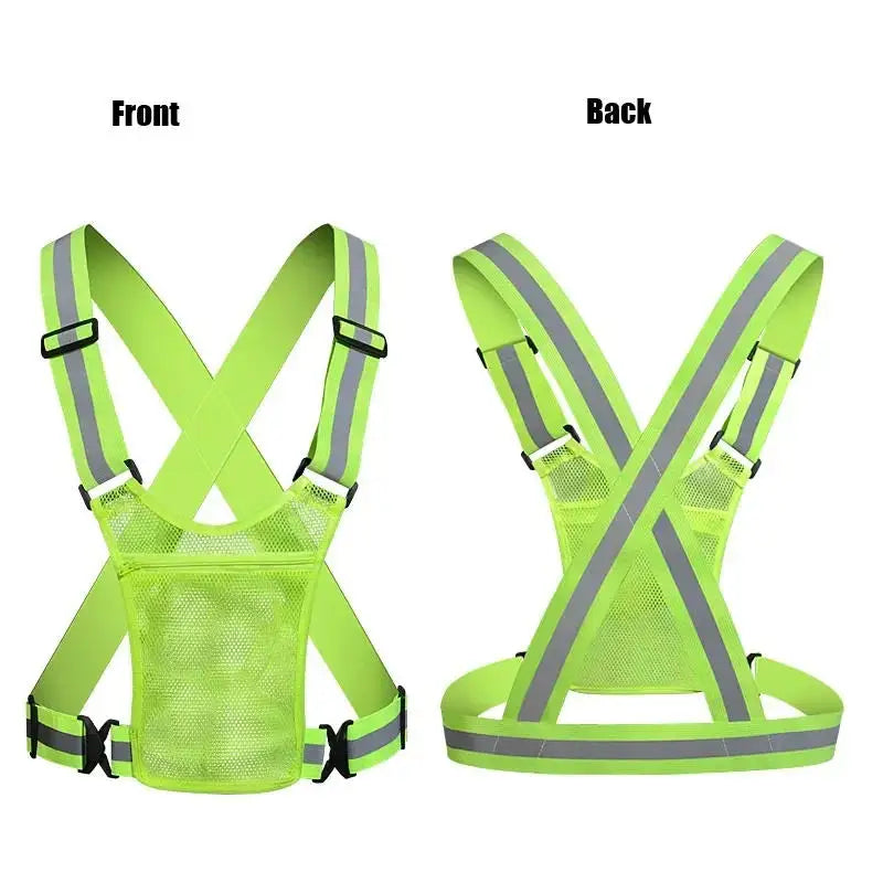 Reflective Safety Vest — Lightweight Hi-Vis for Running & Cycling